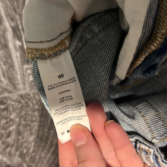 Garage size 00 blue wide leg high waisted jeans - Picture 3 of 4